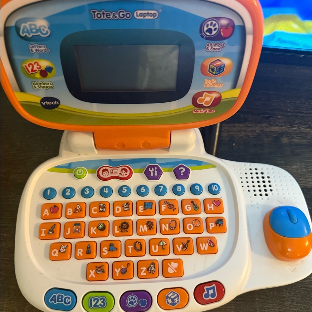 VTech Learning Laptop for Kids - Orange and Blue